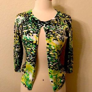 Joseph Green and Black Cardigan